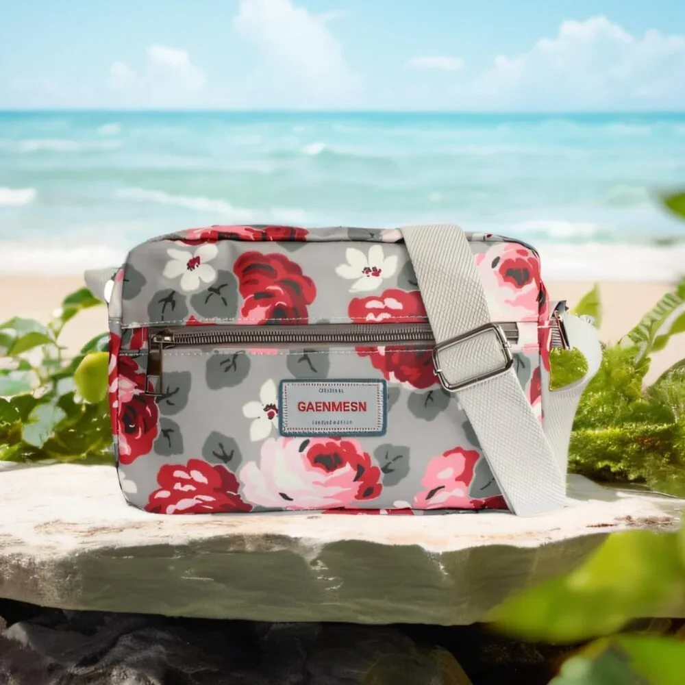 Women Lightweight Oilcloth Crossbody Bag Small Travel Purse